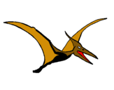 Dibuix Pterodàctil pintat per FERRAN