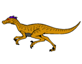 Dibuix Velociraptor  pintat per cristian pol