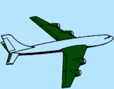 Dibuix Avió pintat per alan  pineda    maritin