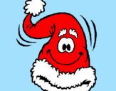Dibuix Gorra de Pare Noel pintat per barret pare noel