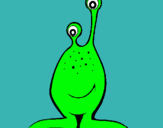 Dibuix Mini extraterrestre pintat per John