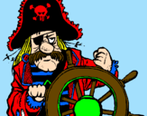Dibuix Capità pirata pintat per Canale Uriel
