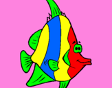 Dibuix Peix tropical pintat per marta