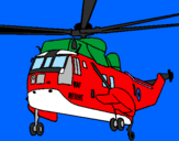 Dibuix Helicòpter al rescat  pintat per emma pujol