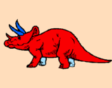 Dibuix Triceratops pintat per laia