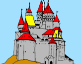 Dibuix Castell medieval pintat per Marc