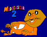Dibuix Madagascar 2 Alex pintat per gabriella
