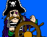 Dibuix Capità pirata pintat per  NOELIA SABARIEGO 