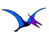 Dibuix Pterodàctil pintat per Joan Pol