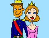 Dibuix Príncep i princesa pintat per princep i princesa