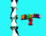 Dibuix Madagascar 2 Pingüins pintat per charly