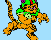Dibuix Jugador tigre pintat per mireia