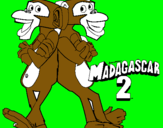 Dibuix Madagascar 2 Manson i Phil 2 pintat per tyson e