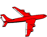 Dibuix Avió pintat per nastic