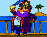 Dibuix Pirata a bord pintat per ELOI TORRAS