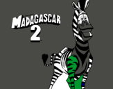 Dibuix Madagascar 2 Marty pintat per queralt