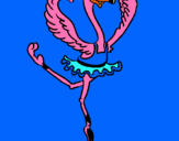 Dibuix Estruç en ballet  pintat per marina escardó aguilar