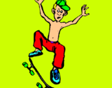 Dibuix Skateboard pintat per julia