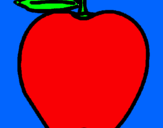 Dibuix poma pintat per ANDREA RIALP