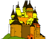 Dibuix Castell medieval pintat per DANIL
