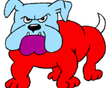 Dibuix Gos bulldog pintat per hhjyjtuututyhhhnbghhh