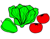 Dibuix Verdures pintat per axel