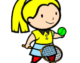Dibuix Noia tennista pintat per MANEKHF