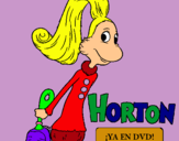 Dibuix Horton - Sally O'Maley pintat per mariona mas