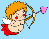 Dibuix Cupido pintat per jana