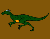 Dibuix Velociraptor  pintat per ELOI