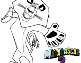 Dibuix Madagascar 2 Alex 2 pintat per sergio