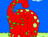 Dibuix Dinosaures pintat per ADRIÀ RAFECAS