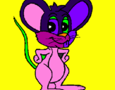 Dibuix Ratolí pintat per ratoncito perez