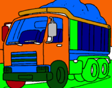 Dibuix Camió de càrrega pintat per ALEX CABELLO