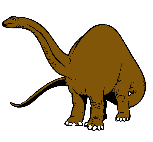 Dibuix Braquiosauri II  pintat per braquisaure