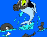 Dibuix Contaminació marina pintat per alex