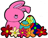 Dibuix Conillet de Pasqua pintat per Aranzazu