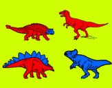 Dibuix Dinosauris de terra pintat per APPPINS