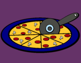 Dibuix Pizza pintat per mariona mas