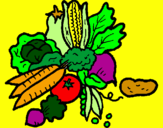 Dibuix verdures pintat per valery  lulu  ytoni