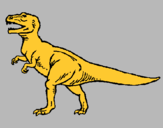 Dibuix Tiranosaurus Rex pintat per MARGA