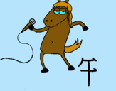 Dibuix Cavall pintat per julia  urgell  alcala    