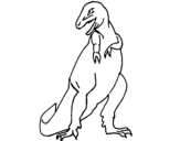 Dibuix Tiranosaurios rex  pintat per JORDI SUBIES