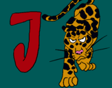 Dibuix Jaguar pintat per Àngel