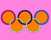 Dibuix Anelles dels jocs olímpics pintat per LAURA