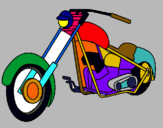 Dibuix Moto pintat per isaac