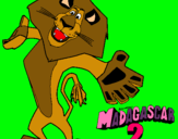 Dibuix Madagascar 2 Alex 2 pintat per Laia Rodriguez