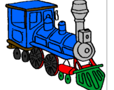 Dibuix Tren pintat per oriol rodriguez