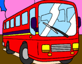 Dibuix Autobús pintat per autobus
