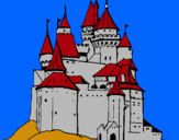 Dibuix Castell medieval pintat per Raïm